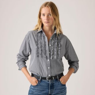Levi's Novelty Harlie Shirt - Womens - XS - Blue