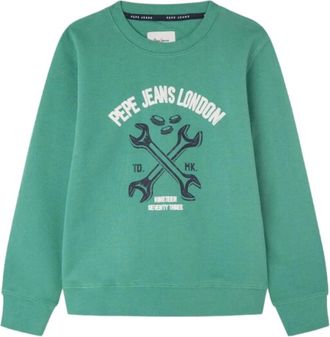 Pepe Jeans London Kids Sweatshirts, male, Green, 16 Y, Green Bedford Sweatshirt