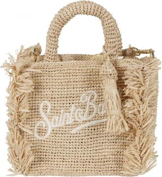 Saint Barth Vanity Mini Raffia Bag - Dames - Mini tas - Beige - ONE Size - Tassen