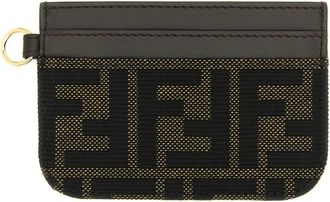 Fendi Tarjetero FF Jacquard - Accessories - Mujer - Marr&oacute;n - ONE SIZE