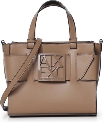 A|X Armani Exchange Susy Shopper - - Bags - Donna - Marrone - ONE SIZE