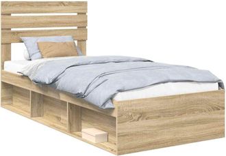 vidaXL Estructura De Cama Sonoma 100 X 200 Cm Madera De Pino Macizo Vidaxl
