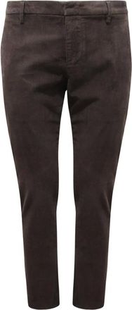 Dondup Spiritissimo Velvet Trousers - male - Dondup - Slim-fit Trousers - Brown - W33 - Trousers