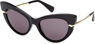 Max Mara MM0187 01A Womens Sunglasses Size 56