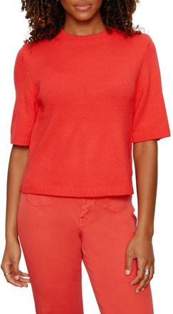 Sanctuary Short Sleeve Sweater in Tulip Red at Nordstrom, Size Xx-Large P