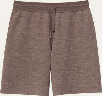 Iris Von Arnim Mens Davao Wool Drawstring Shorts