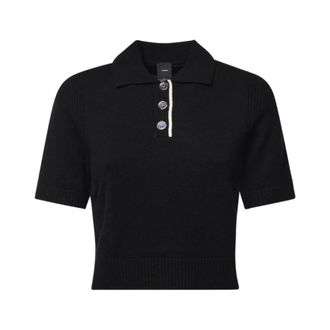 Pinko Pinko, Truien & Vesten, Dames, Zwart, S, Wol, Gorgona Polo