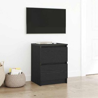 vidaXL Vidaxl - Mobile Porta tv Nero 40x35x54 cm in Legno Multistrato