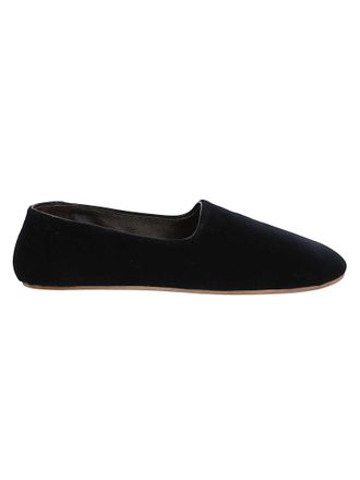 The Row Ponti Slipper Velvet Slipper Flats