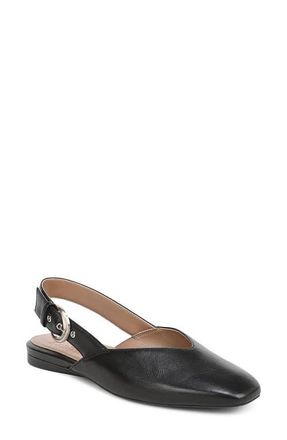 Naturalizer Crystal Slingback Flat in Black Leather at Nordstrom, Size 10