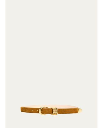 D&eacute;hanche Hollyhock Suede Belt
