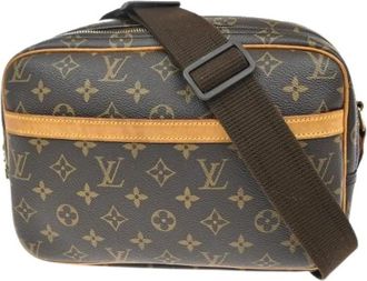 Louis Vuitton Pre-owned Cross Body Bags, female, Brown, Size: ONE SIZE Pre-owned Canvas Cross Body Bag
