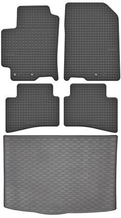 OEM Juego De Alfombrillas De Goma Para Coche Y Alfombrilla Para Maletero Para Kia Stonic Crossover (2017-2021)