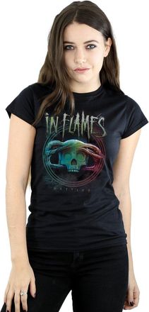 In Flames Womens Battles Circle T-Shirt Medium Black