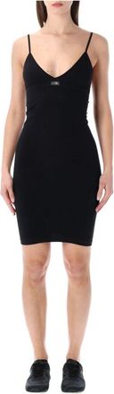 Maison Margiela Seamless Slip Dress - Dames - Kleedjes - Zwart - L/Xl - Kleedjes