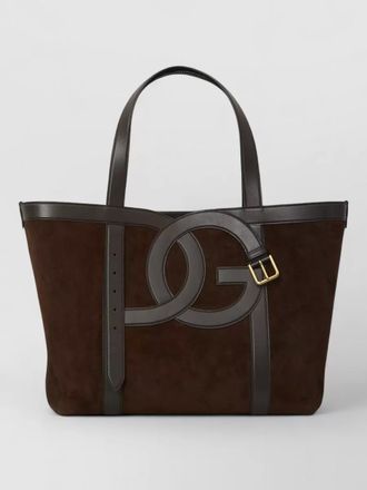 Dolce & Gabbana small shopping suede tote bag