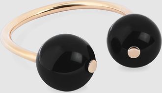 Ginette NY Bague Bubble Onyx