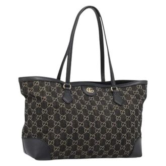 Gucci Pre-owned Vintage GG Canvas Tote - Pre-owned - Mujer - Negro - ONE SIZE