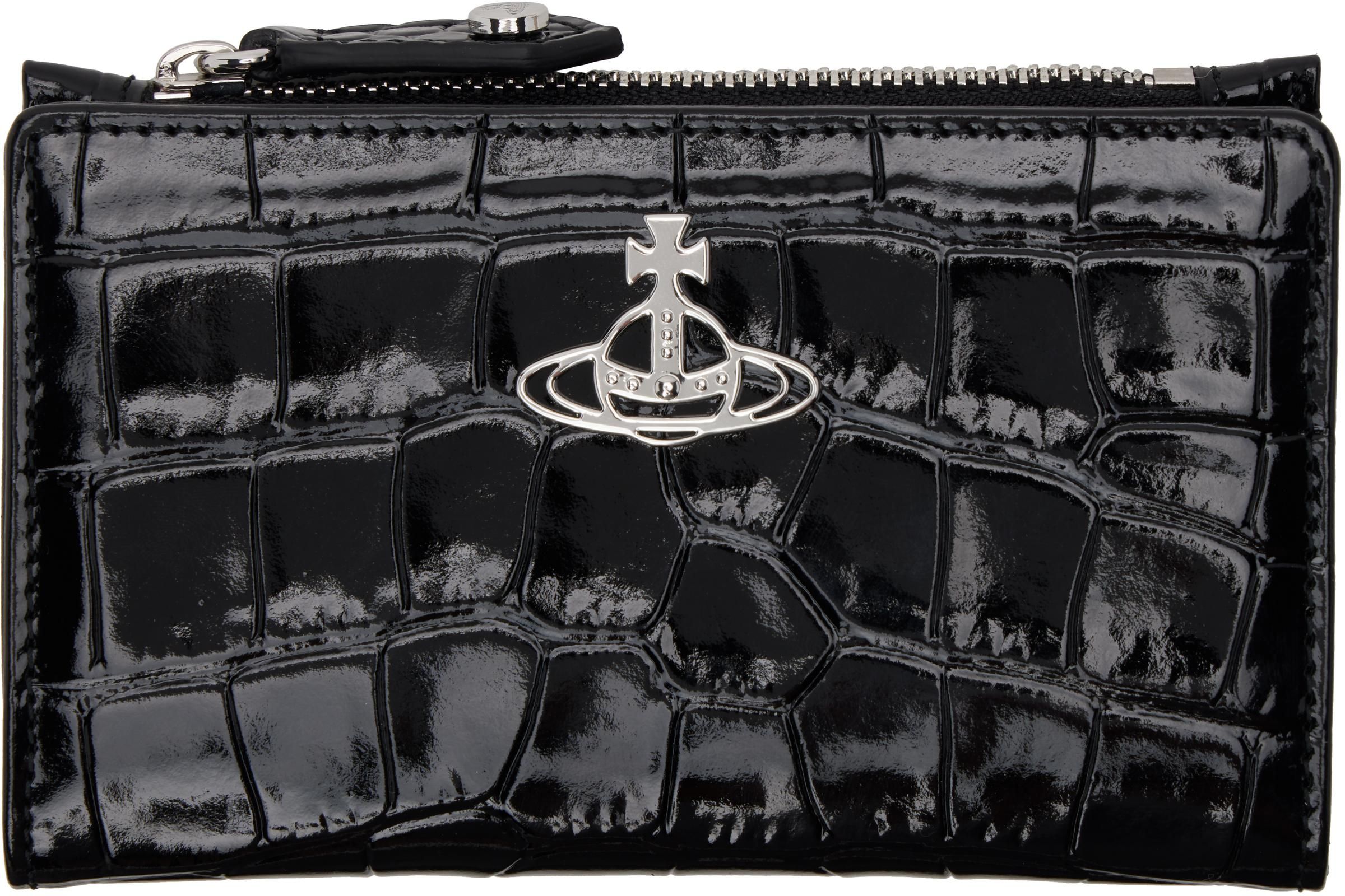 5402000AWL00A7Q401 Card Holder Flap Westwood Silver 折りたたみ財布 Vivienne