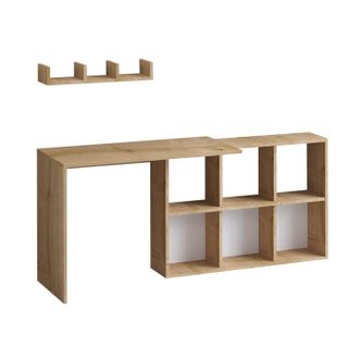 Hanah Home Escritorio De Madera blake 74 X 45 X 145 Cm - Roble