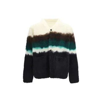 sacai Multicolor Wool Oves Aries Mens Cardigan