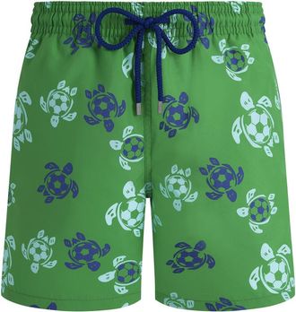 Vilebrequin Men Swim Shorts Soccer Turtles in Laser at Nordstrom, Size Xx-Large