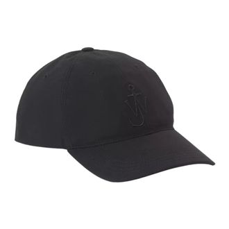 J.W.Anderson Waxed Cotton Baseball Cap - Heren - Petten - Zwart - ONE Size - Katoen - Accessoires