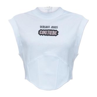 Versace Jeans Couture Donna, Top, Bianco, L, new