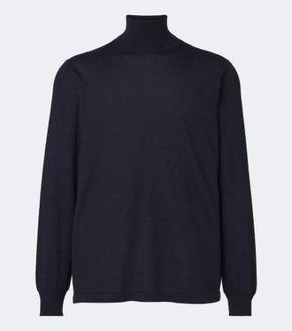 Thom Sweeney Jersey de cuello alto de cachemir y seda