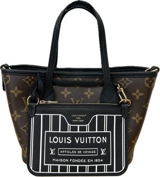 Louis Vuitton Monogram Brown Leather Tote Bag (Pre-Owned)