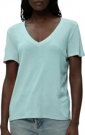 Michael Stars Dylan Classic V-Neck Tee In Serene