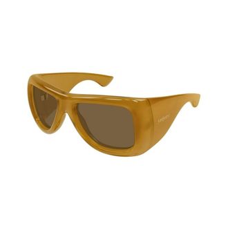 Saint Laurent SL 902 Howl Zonnebril - Dames - Accessoires - Geel - Maat: 63 MM Nylon