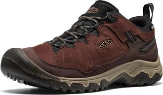 Keen Mens Targhee 4 Waterproof Hiking Shoes, Java/Bison, 15
