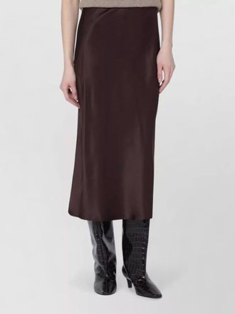 Anine Bing silk midi straight skirt