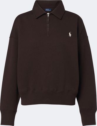 Polo Ralph Lauren Cotton-blend jersey polo sweatshirt