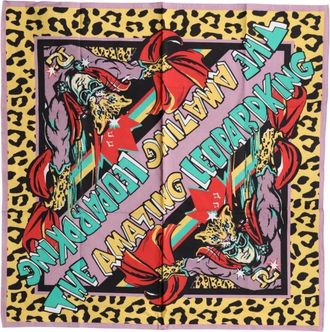 Dolce & Gabbana Cartoon Print Vierkante Foulard Sjaal - Heren - Sjaals - Veelkleurig - ONE Size - Accessoires