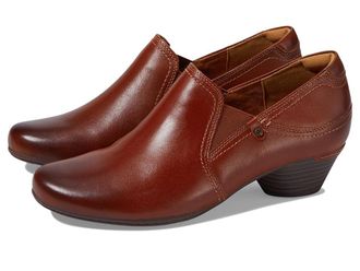 Cobb Hill Laurel V Shootie High Womens Heels Tan Leather : 8.5 B - Medium