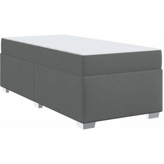 vidaXL Estructura De Cama Gris Oscuro 90 X 200 Cm Tela Vidaxl