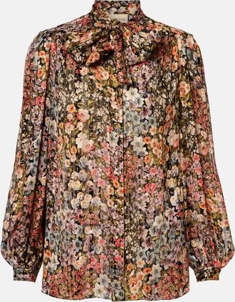 Valentino Floral silk blouse