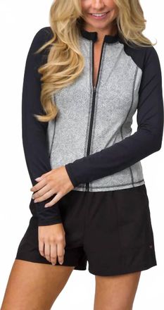 Reef Crest Mock Zip Top In Marshmellow