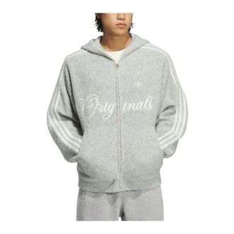 adidas Crafted Jacket Hoodie - Heren - Sportshirts - Grijs - XL - Wol - Fitness