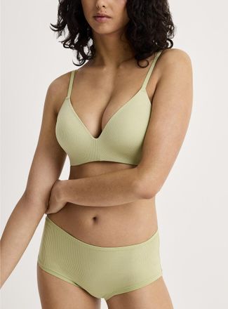 Miiyu Womens Fine ribbing high-waist boyshort TENCEL TM modal