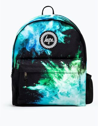 Hype Mens Hype Iconic Boys Blue/Green Chalk Dust Backpack - Multi