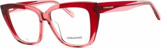 Ferragamo Demo Butterfly Ladies Eyeglasses SF2939N 617 54