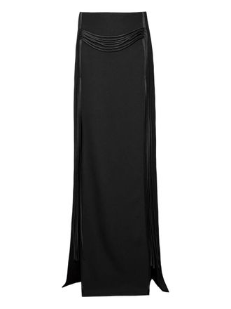 RXQUETTE Arhi gedrapeerde maxi-rok - Zwart