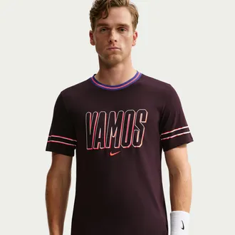 Nike Carlos Alcaraz Nike Mens Court Dri-FIT Tennis T-Shirt in Red | IM6121-647