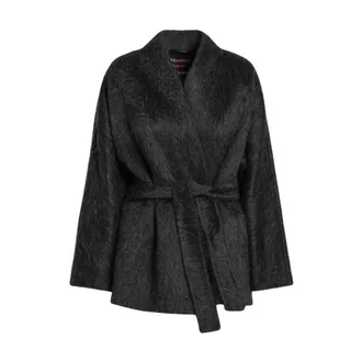 Max Mara Truien & Vesten, Dames, Grijs, M, Wol, Cardigan