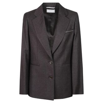 PESERICO Dames, Jassen, Zwart, Maat: XL Leer