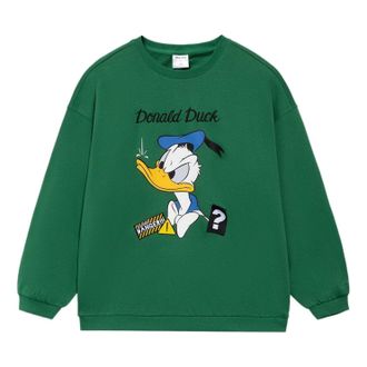 Li-Ning (WMNS) Li-Ning x Disney Donald Duck Graphic Sweatshirt Green AWDS596-4