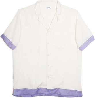 Soulland Overhemden, Heren, Beige, Xs/S, Orson Short Sleeve Shirt